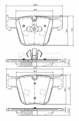 BORG & BECK Jarrupala, levyjarru BBP2471